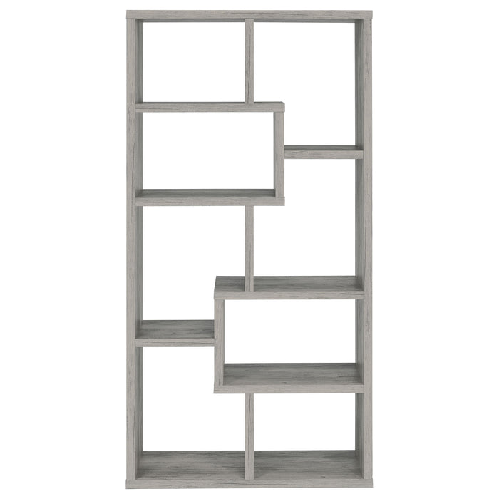 Five Star Furniture - Theo 10-shelf Bookcase Weathered Grey