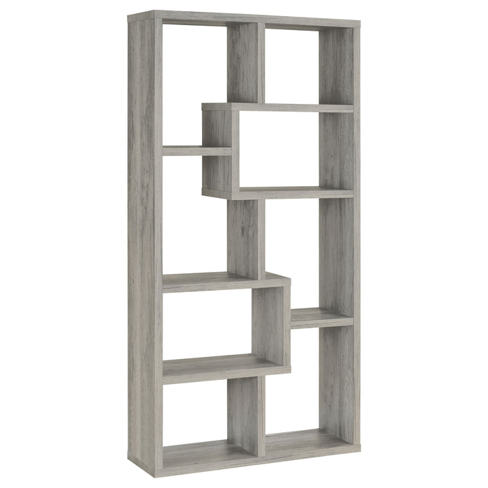 Five Star Furniture - Theo 10-shelf Bookcase Weathered Grey