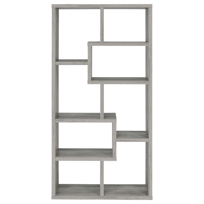 Five Star Furniture - Theo 10-shelf Bookcase Weathered Grey