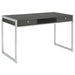 Five Star Furniture - Wallice 2-drawer Writing Desk Weathered Grey and Chrome image