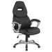 Five Star Furniture - Bruce Adjustable Height Office Chair Black and Silver image