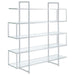 Five Star Furniture - Elmer 5-shelf Bookcase Chrome and Clear image