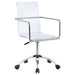 Five Star Furniture - Amaturo Office Chair with Casters Clear and Chrome image