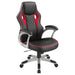 Five Star Furniture - Lucas Upholstered Office Chair Black and Red image