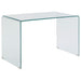 Five Star Furniture - Ripley Glass Writing Desk Clear image