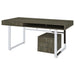 Five Star Furniture - Whitman 4-drawer Writing Desk Weathered Grey image