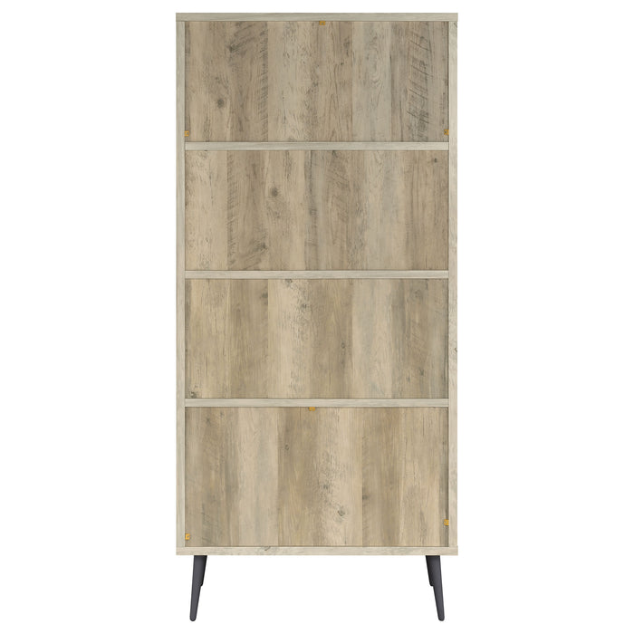Five Star Furniture - Maeve 3-shelf Engineered Wood Bookcase with Drawers Antique Pine and Grey
