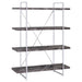 Five Star Furniture - Grimma 4-shelf Bookcase Rustic Grey Herringbone image