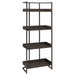 Five Star Furniture - Ember 4-shelf Bookcase Dark Oak and Sandy Black image