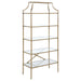 Five Star Furniture - Serena 5-tier Tempered Glass Shelves Bookcase Matte Gold image