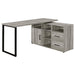 Five Star Furniture - Hertford L-shape Office Desk with Storage Grey Driftwood image