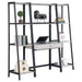 Five Star Furniture - Pinckard 3-piece Ladder Desk Set Grey Stone and Black image