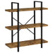 Five Star Furniture - Cole 3-Shelf Bookcase Antique Nutmeg and Black image