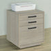 Five Star Furniture - Loomis 3-drawer Square File Cabinet Whitewashed Grey image