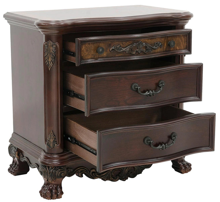 Five Star Furniture - Deryn Park 3 Drawer Nightstand  in Cherry 2243-4