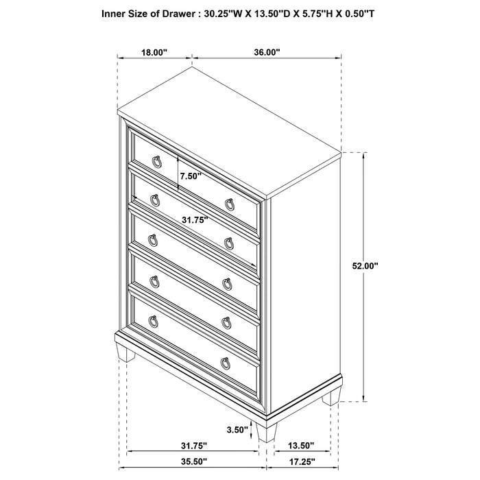 Five Star Furniture - Pembroke Chest of Drawers
