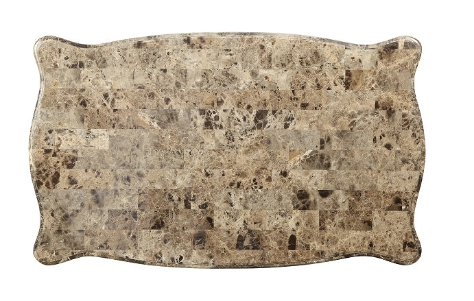 Five Star Furniture - Shalisa Marble & Walnut Coffee Table