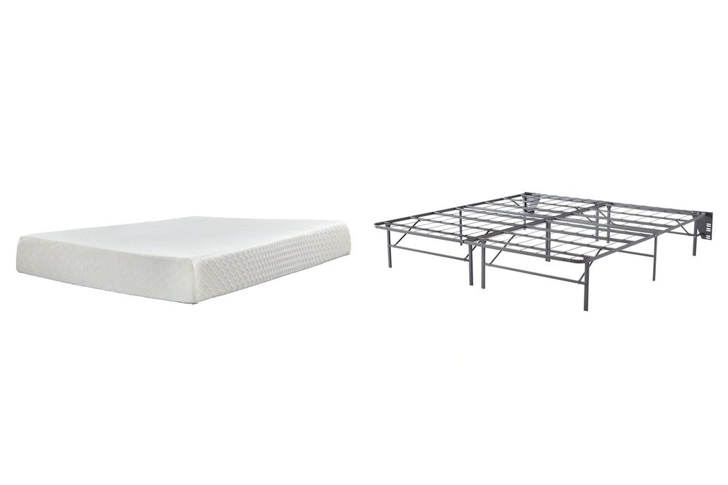 Five Star Furniture - 10 Inch Chime Memory Foam Mattress Set