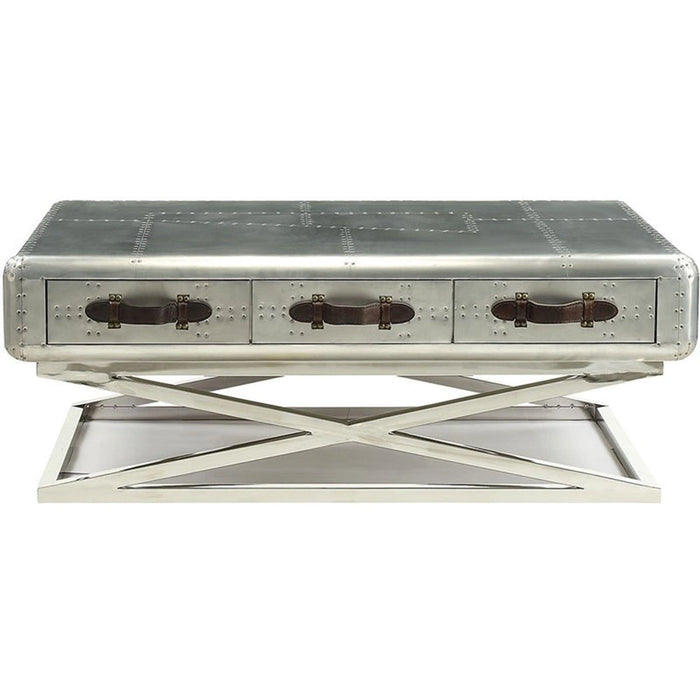 Five Star Furniture - Acme Furniture Brancaster Coffee Table in Aluminum 83555