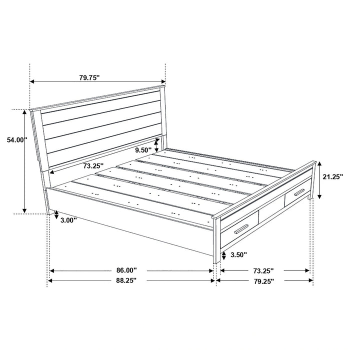Five Star Furniture - Woodmont Panel Platform Storage Bed