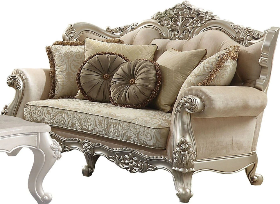 Five Star Furniture - Acme Furniture Bently Loveseat with 5 Pillows in Champagne 50661