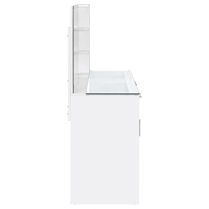 Five Star Furniture - Flora Makeup Vanity Table with LED Mirror and Stool