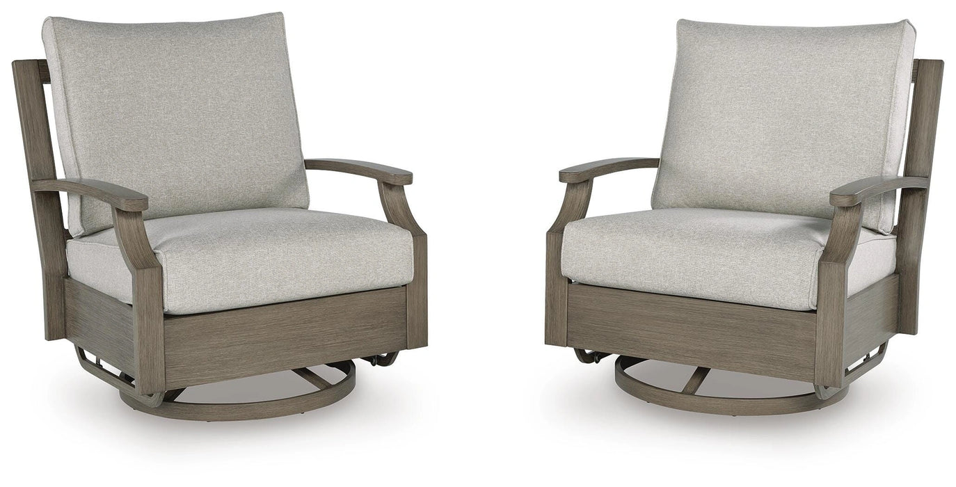 Five Star Furniture - Rainier Ranch Outdoor Swivel Glider Chair with Cushion image