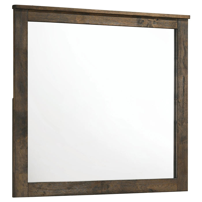 Five Star Furniture - Woodmont Rectangle Dresser Mirror Rustic Golden Brown