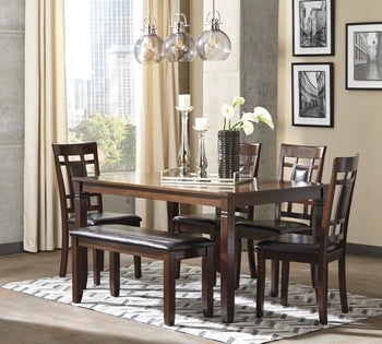 Five Star Furniture - Bennox Dining Table and Chairs with Bench (Set of 6)