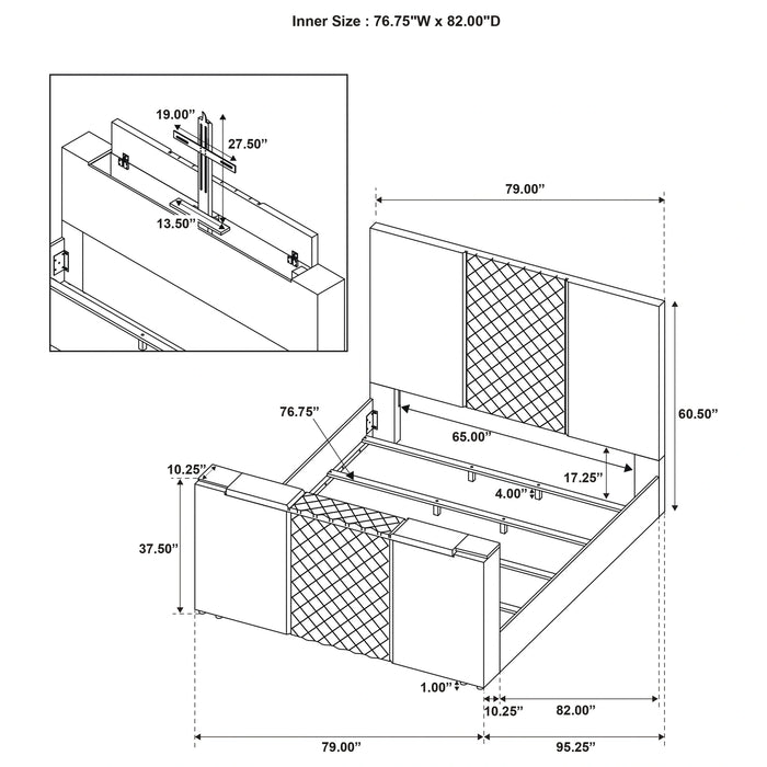 Five Star Furniture - Tara Panel TV Bed