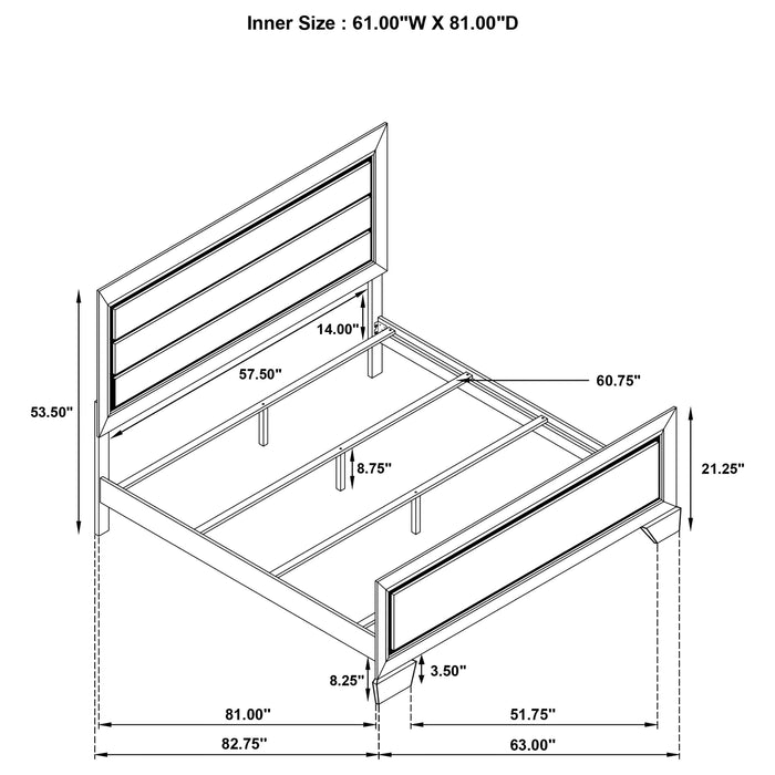 Five Star Furniture - Kauffman Panel Bed