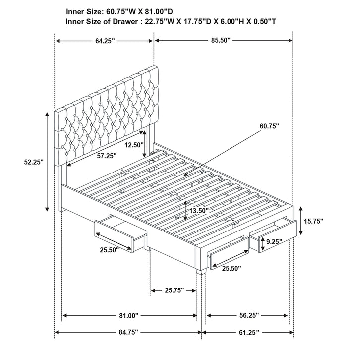 Five Star Furniture - Soledad Panel Platform Storage Bed