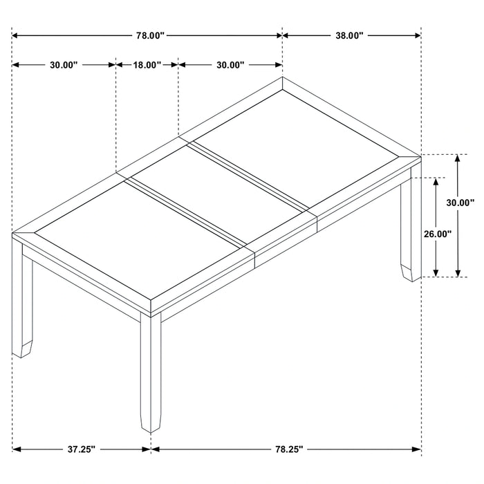 Five Star Furniture - Elodie Extension Dining Table