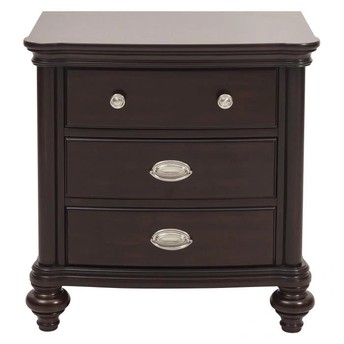 Five Star Furniture - Marston 3 Drawer Nightstand in Dark Cherry 2615DC-4