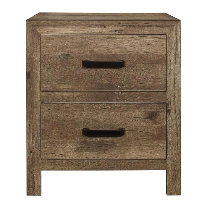 Five Star Furniture - Mandan 2 Drawer Nightstand in Weathered Pine 1910-4