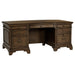 Five Star Furniture - Hartshill Executive Desk with File Cabinets Burnished Oak image