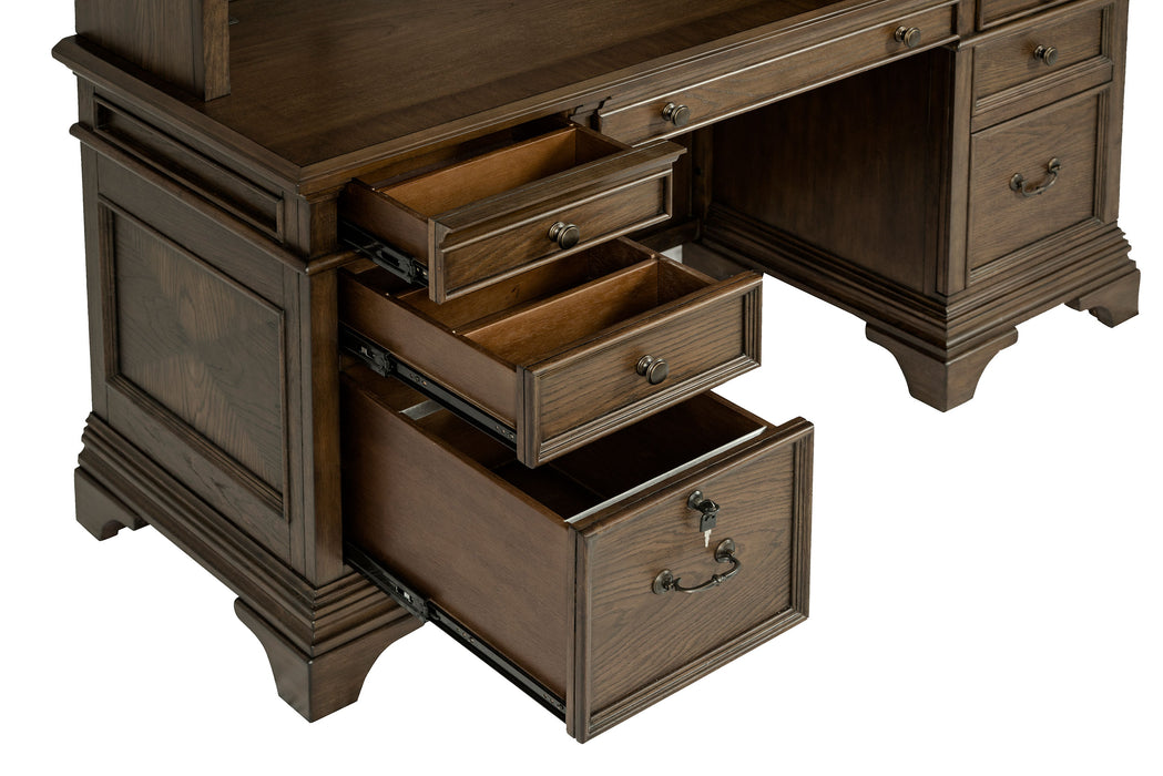 Five Star Furniture - Hartshill Credenza Desk with Hutch