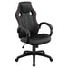 Five Star Furniture - Carlos Arched Armrest Upholstered Office Chair Black image