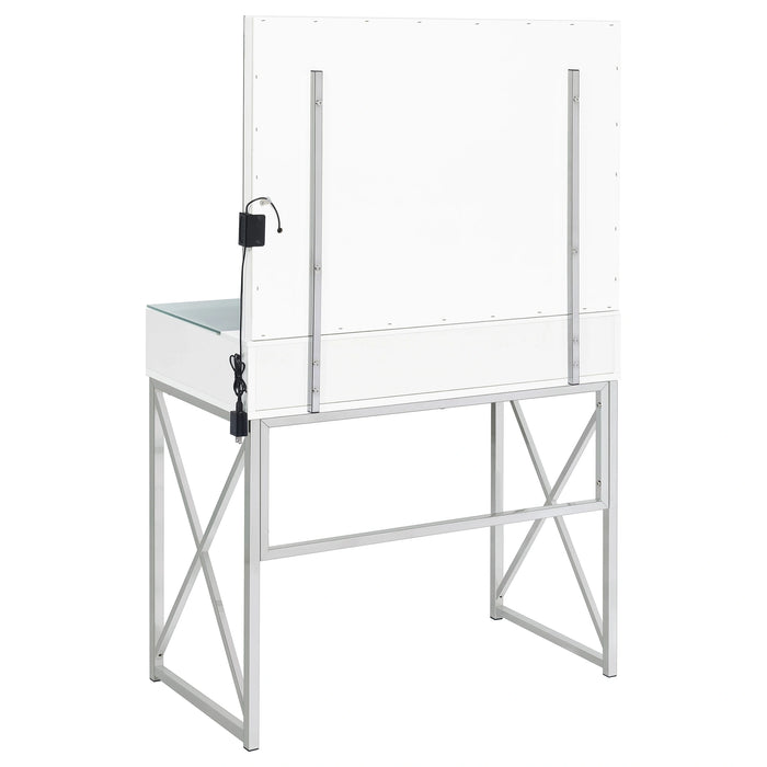 Five Star Furniture - Eliza Makeup Vanity Table with LED Mirror and Stool