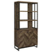 Five Star Furniture - Millbrook 2-door Bookcase Rustic Oak Herringbone and Gunmetal image