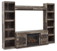 Five Star Furniture - Derekson 4-Piece Entertainment Center with Electric Fireplace image