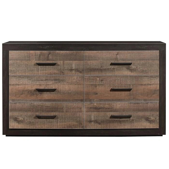 Five Star Furniture - Miter Dresser in Rustin Mahogany & Dark Ebony 1762-5