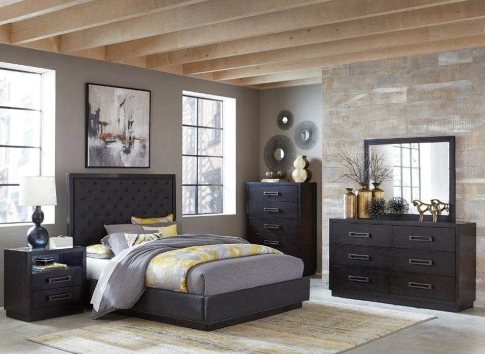 Five Star Furniture - Larchmont King Upholstered Platform Bed in Charcoal 5424K-1EK*