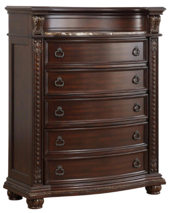 Five Star Furniture - Cavalier Chest in Dark Cherry 1757-9