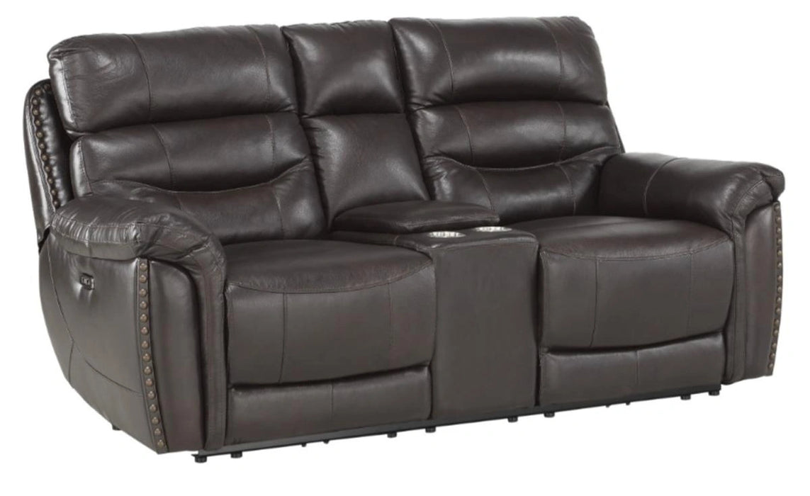 Five Star Furniture - Lance Power Double Reclining Loveseat with Power Headrests in Brown 9527BRW-2PWH