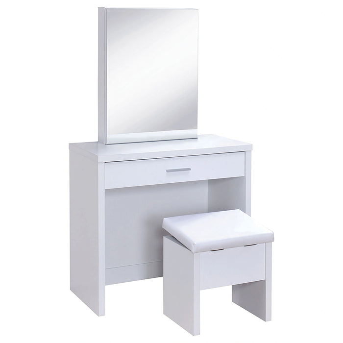 Five Star Furniture - Harvey Makeup Vanity Table with Mirror and Stool