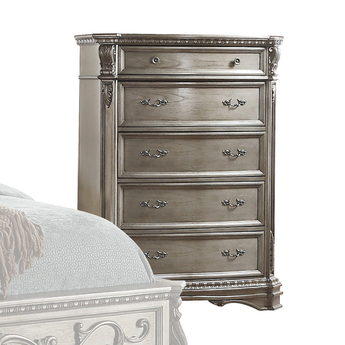 Five Star Furniture - Northville Antique Silver Chest