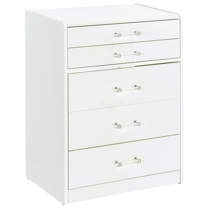 Five Star Furniture - Danbury Makeup Vanity Table with LED Mirror and Stool