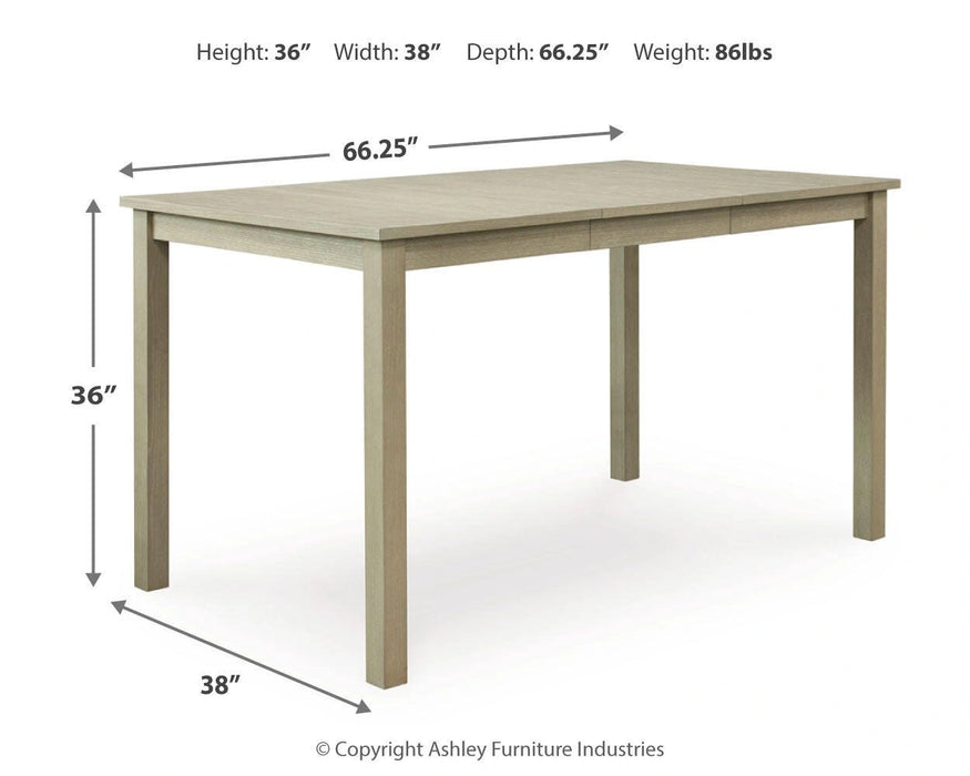Five Star Furniture - Calmoro Counter Height Dining Extension Table