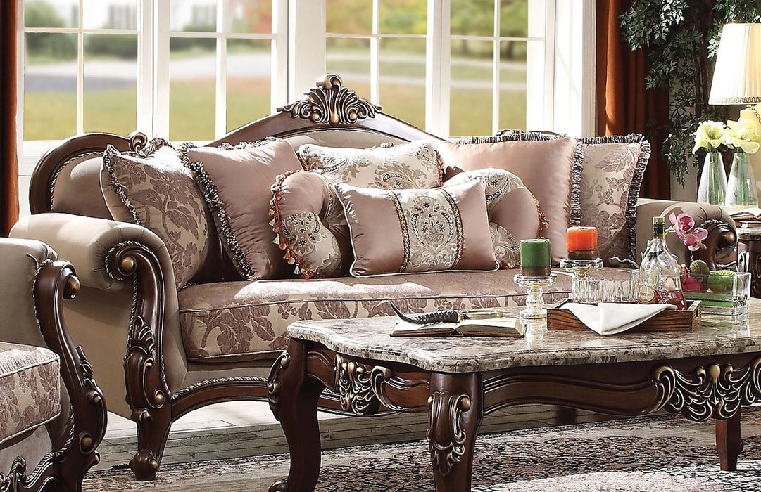 Five Star Furniture - Acme Furniture Mehadi Sofa with 8 Pillows in Walnut 50690